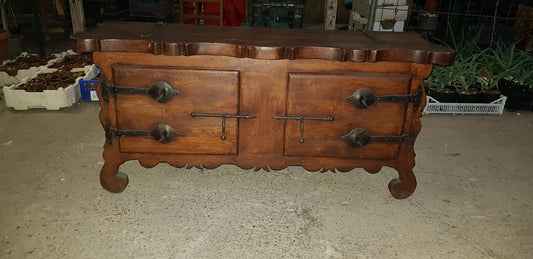 Cassapanca Anni 80 in Legno Massello