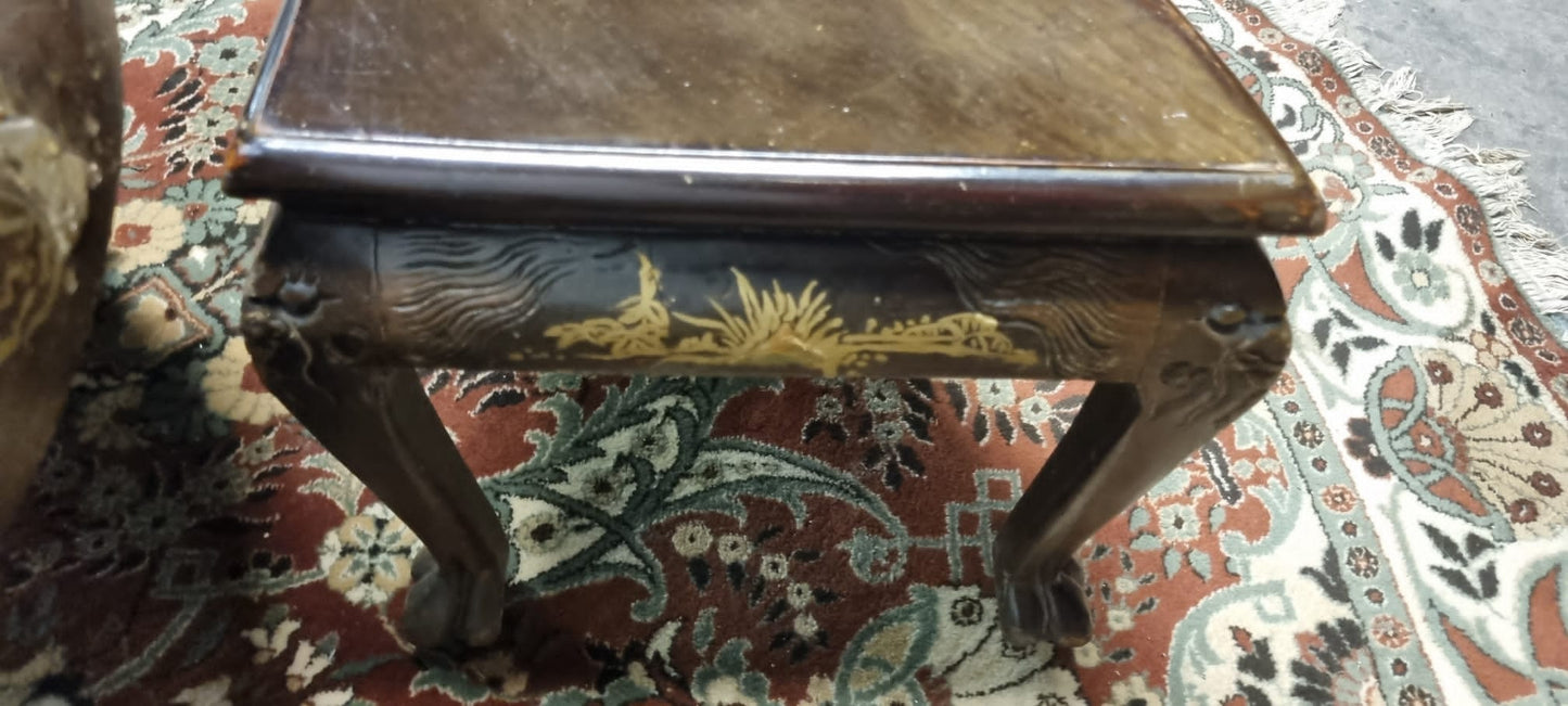Tavolino Tondo Cinese da Salotto meta' 900 decorato