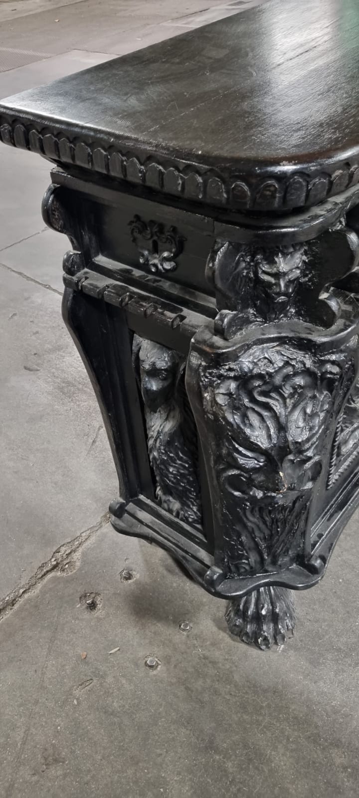 Credenza Studio Notarile Sala Pranzo Stile Rinascimento Rinascimentale Fatta a mano