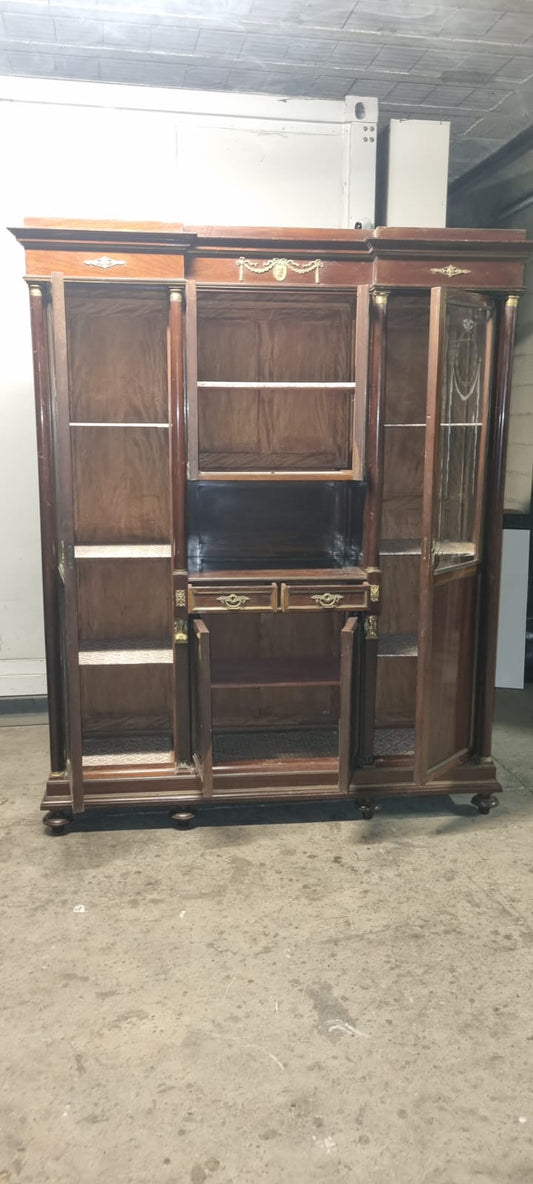 Libreria Vetrina Biblioteca Impero Fine 800 Necessita di Restauro