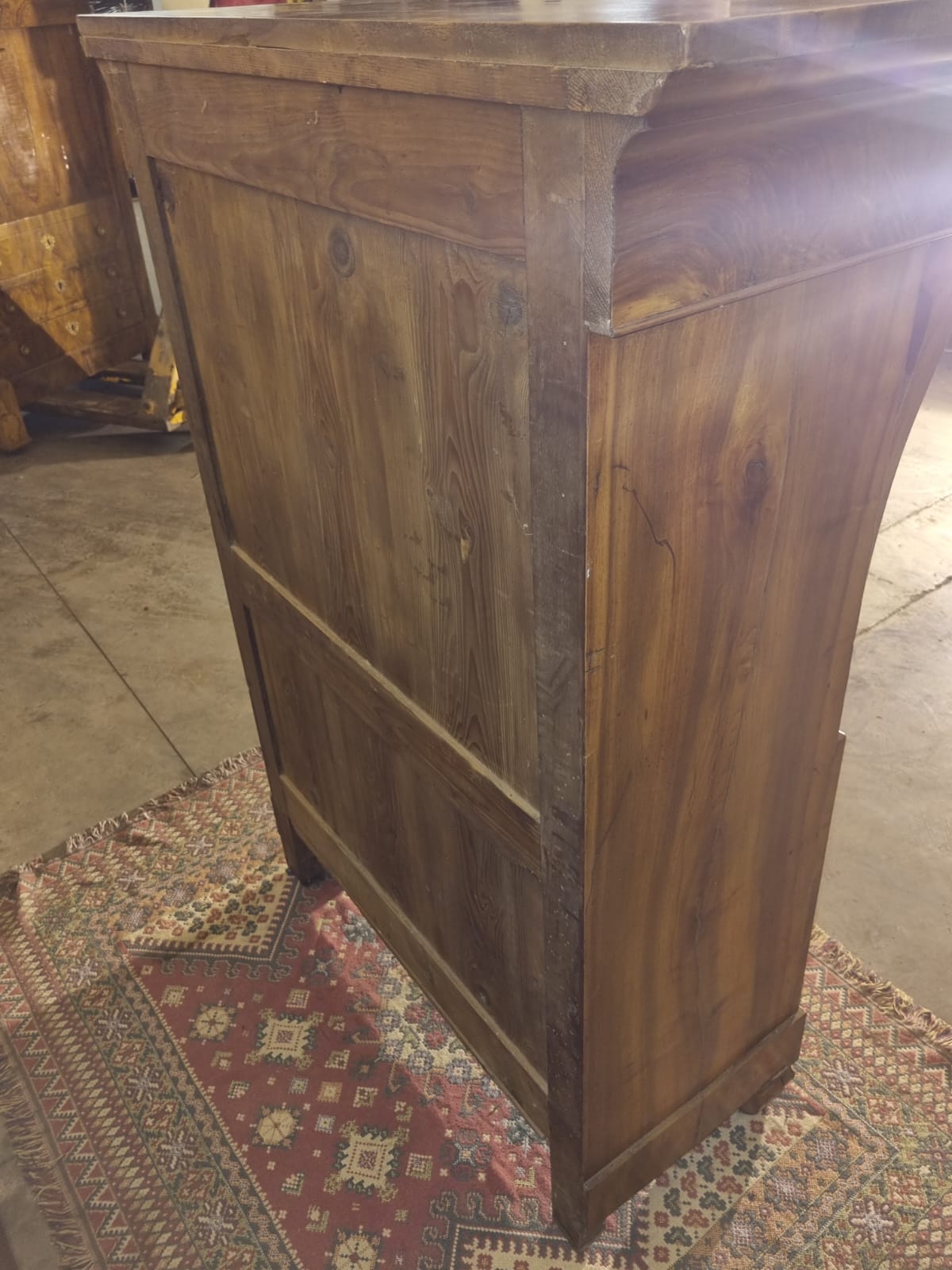 Secretaire Impero Radica di Noce Meta' 800 Minimo Restauro.