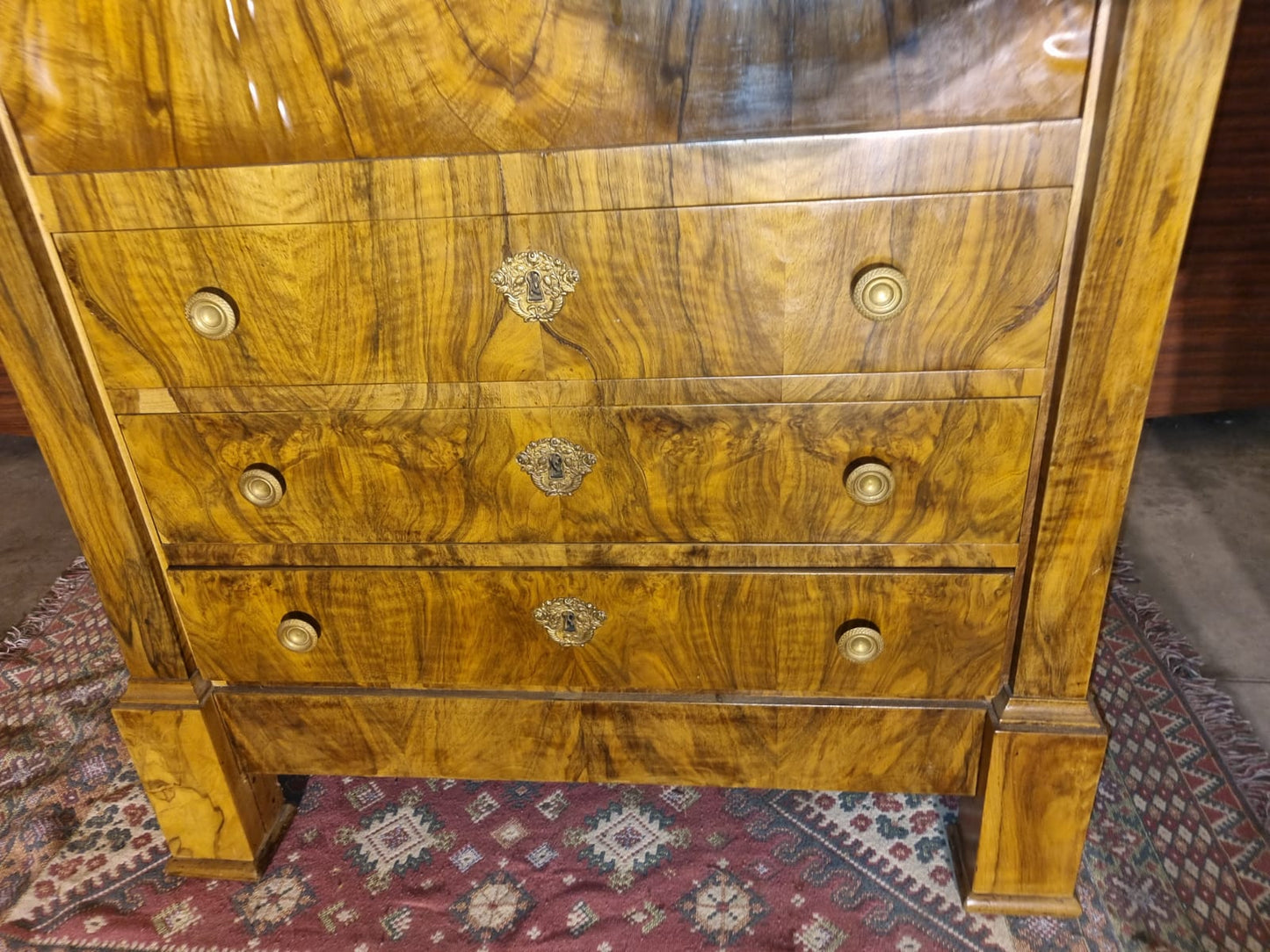 Secretaire Impero con 3 Cassetti Meta' 800 Minimo Restauro