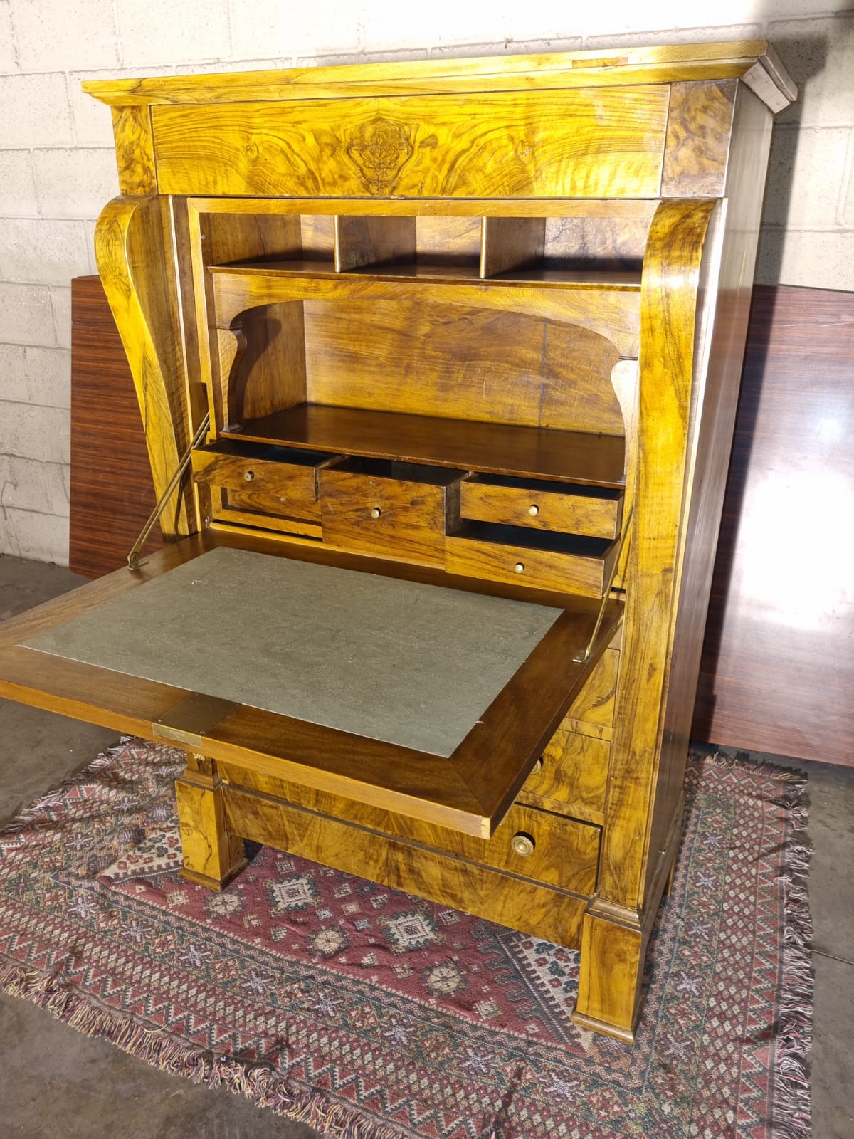 Secretaire Impero con 3 Cassetti Meta' 800 Minimo Restauro