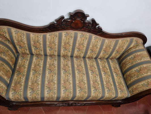 Divano a Barca Luigi Filippo Meta' 800 Minimo Restauro