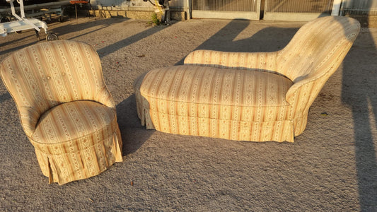 Antica Dormouse con Poltrona Inizi 900 Minimo Restauro I