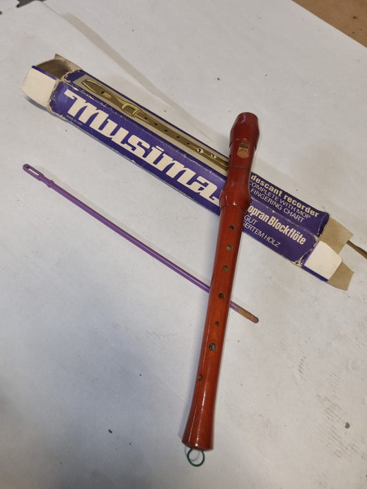 Flauto Dolce Musima Blockflote con scatola Originale