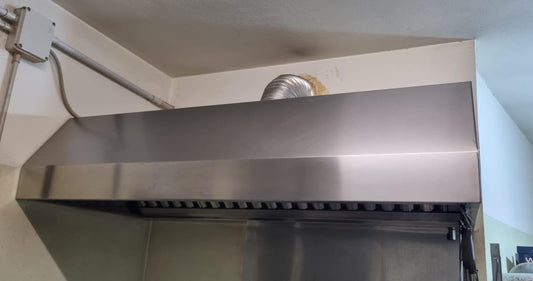 Cappa Professionale in Acciaio Usato Lunga 180cm