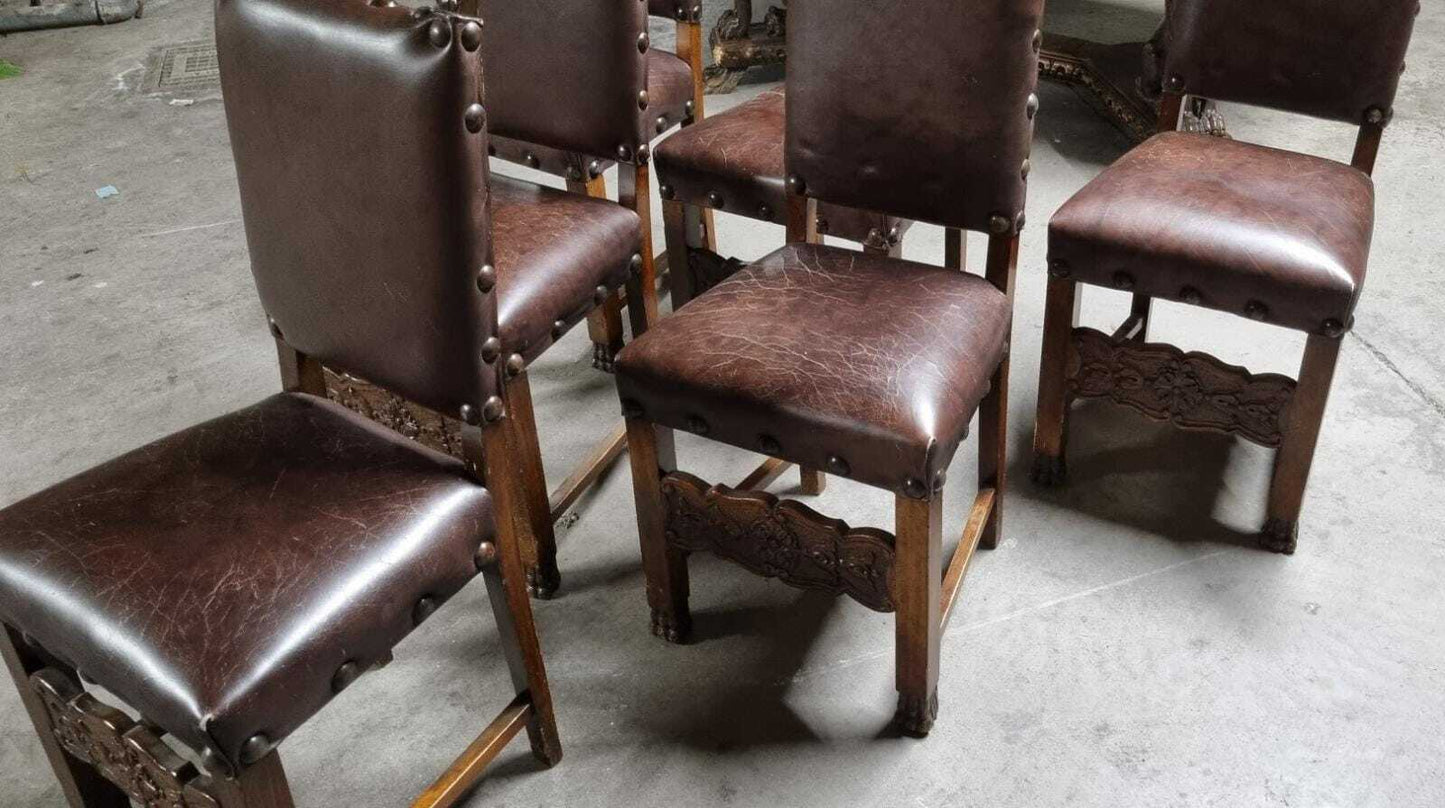 Bellissima Sala Da Pranzo Rinascimento Rinascimentale Inizii 900 Presenta Tarli