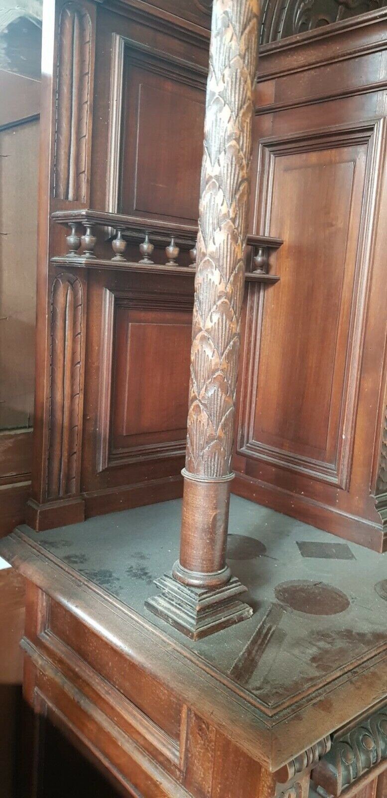 Spettacolare Credenza Rinascimento Rinascimentale Fine 800 Intagliata Minimo Restauro