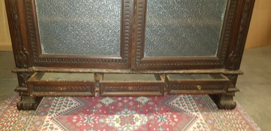 Libreria Vetrina Rinascimento Rinascimentale Fine 800 Da Restaurare