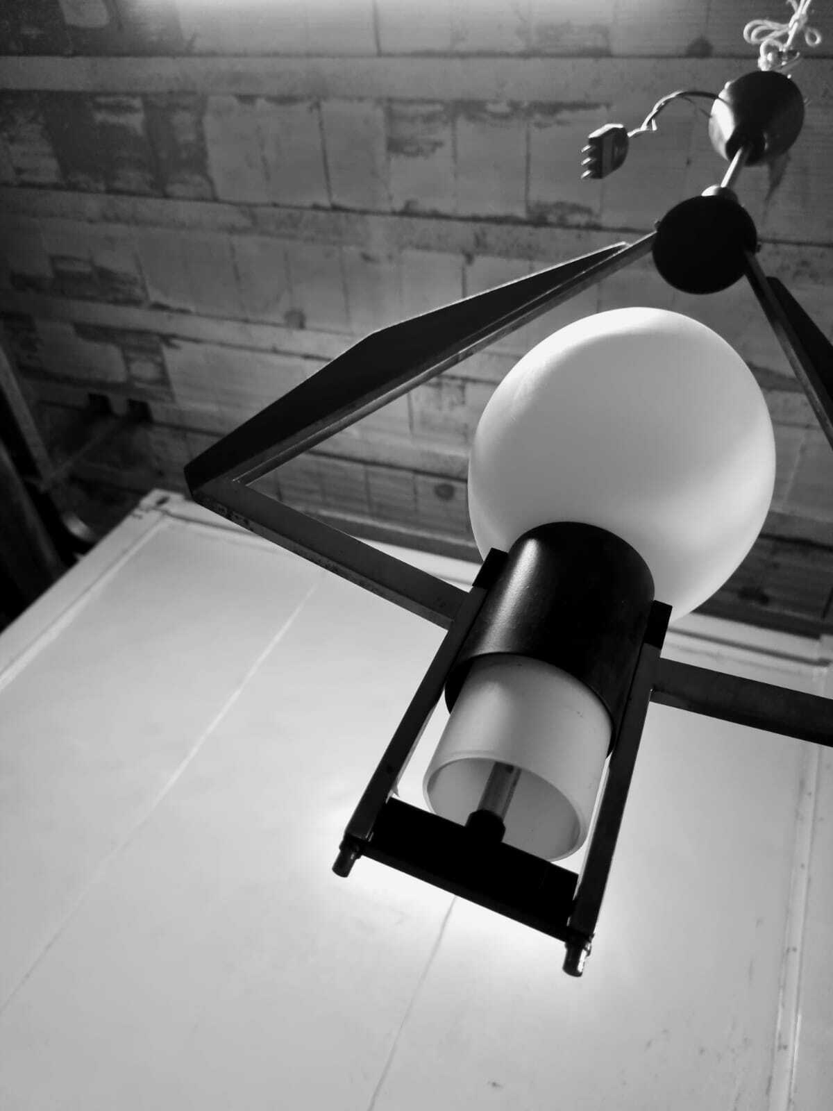 Bellissimo Lampadario A Sospensione Anni 60 Produzione Italiana