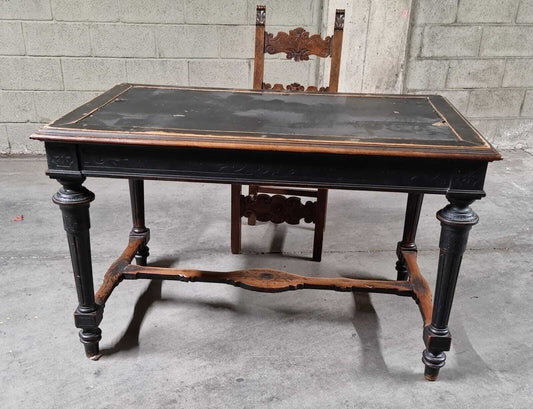 Bellissima Scrivania Da Centro Rinascimento Rinascimentale Fine 800 Da Restaurare