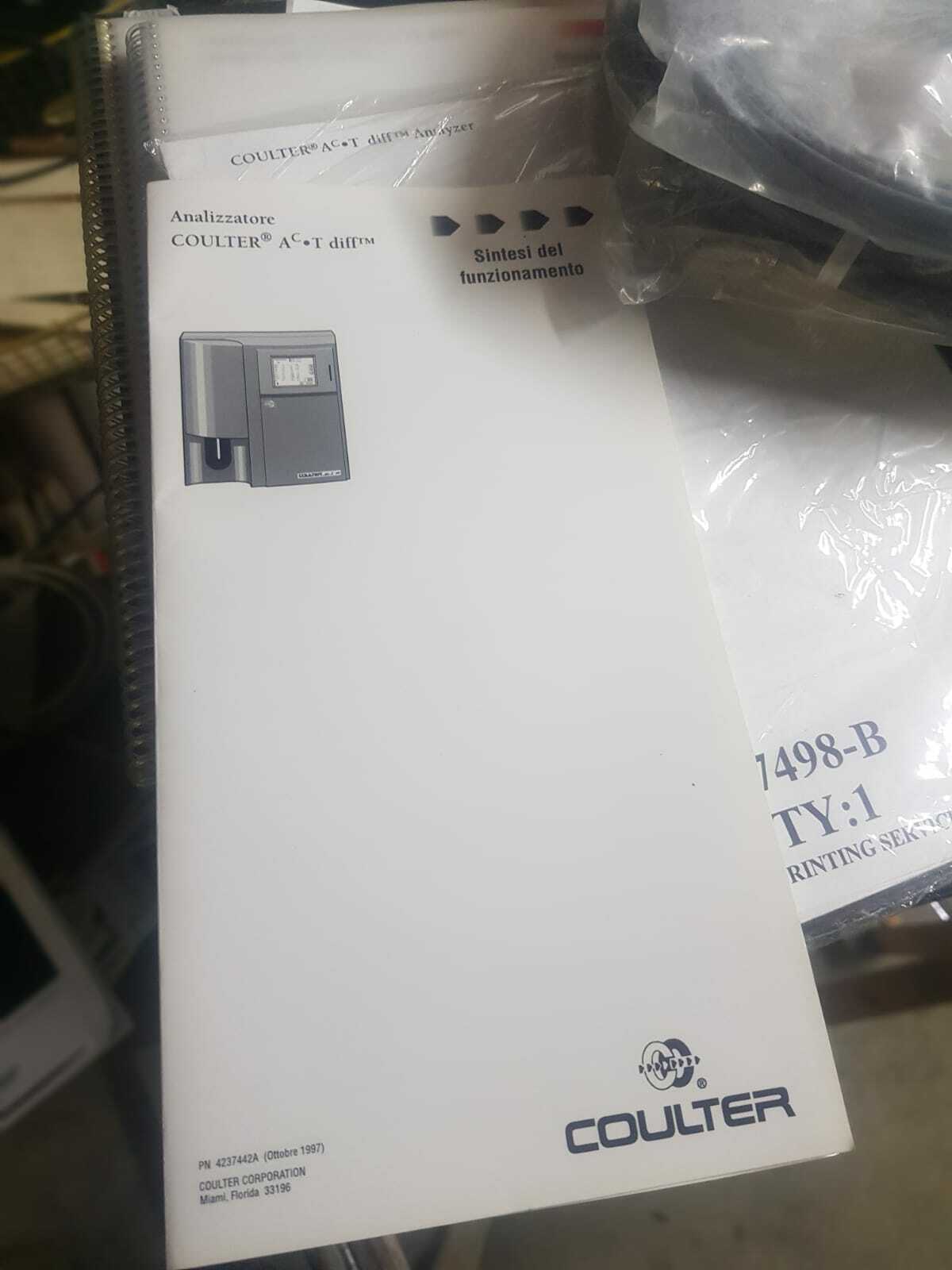 Macchinario Da Laboratorio Beckman Coulter Ac T Diff Usato Venduto per Pezzi di Ricambio