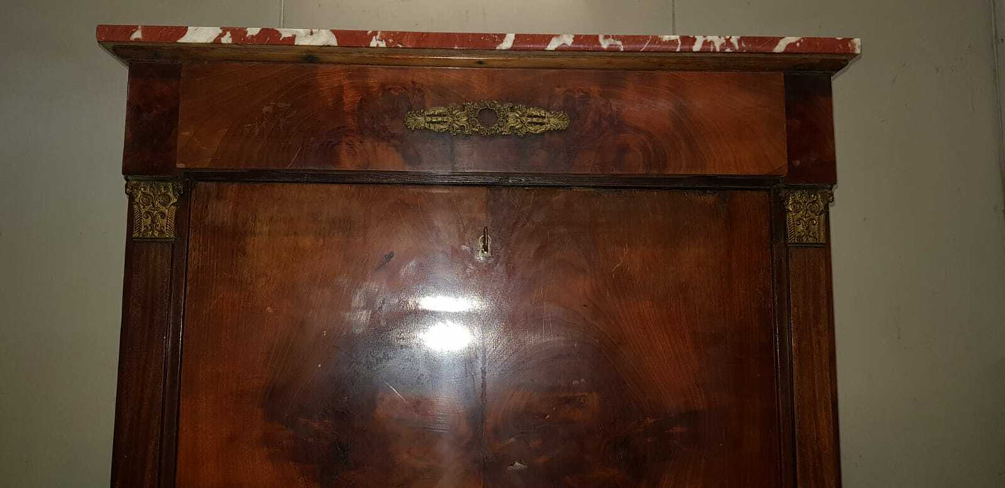 Bellissimo Secretaire Impero Fine 800 Da Restaurare