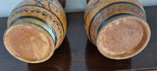 Due Bellissimi Vasi In Terra Cotta Montopoli Va Meta' 900