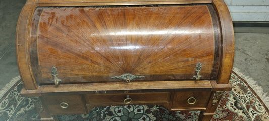 Bellissima Scrivania a Rullo fine 800 Da Restaurare
