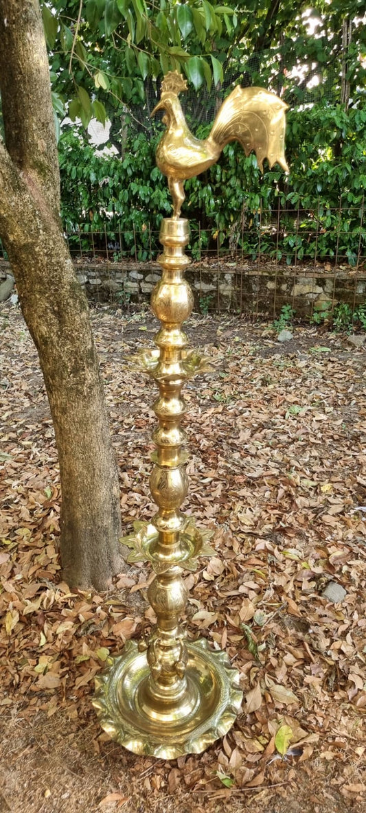 Ornamento in Ottone con Gallo Inizi 900