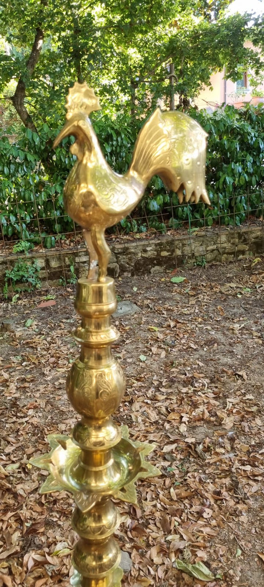 Ornamento in Ottone con Gallo Inizi 900