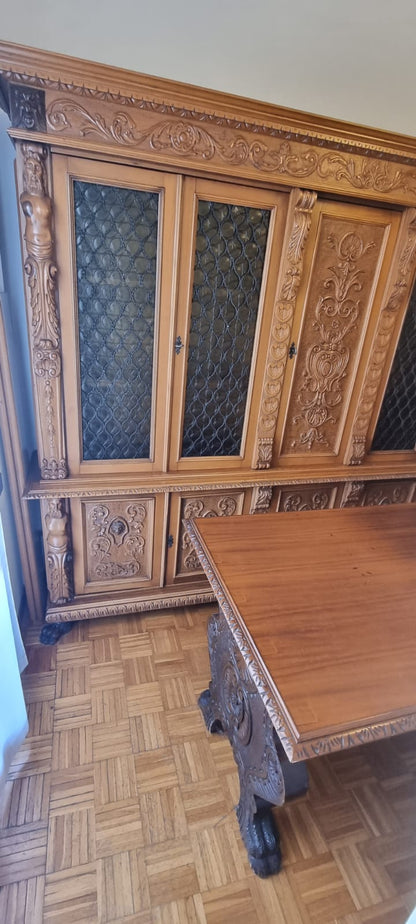 Studio Notarile Meta' 900 con Libreria a 5 Ante