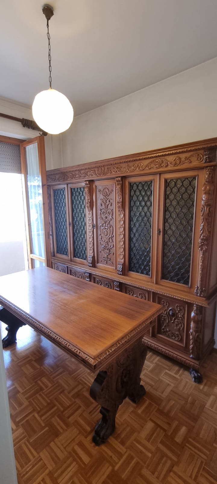 Studio Notarile Meta' 900 con Libreria a 5 Ante