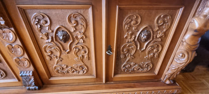 Studio Notarile Meta' 900 con Libreria a 5 Ante