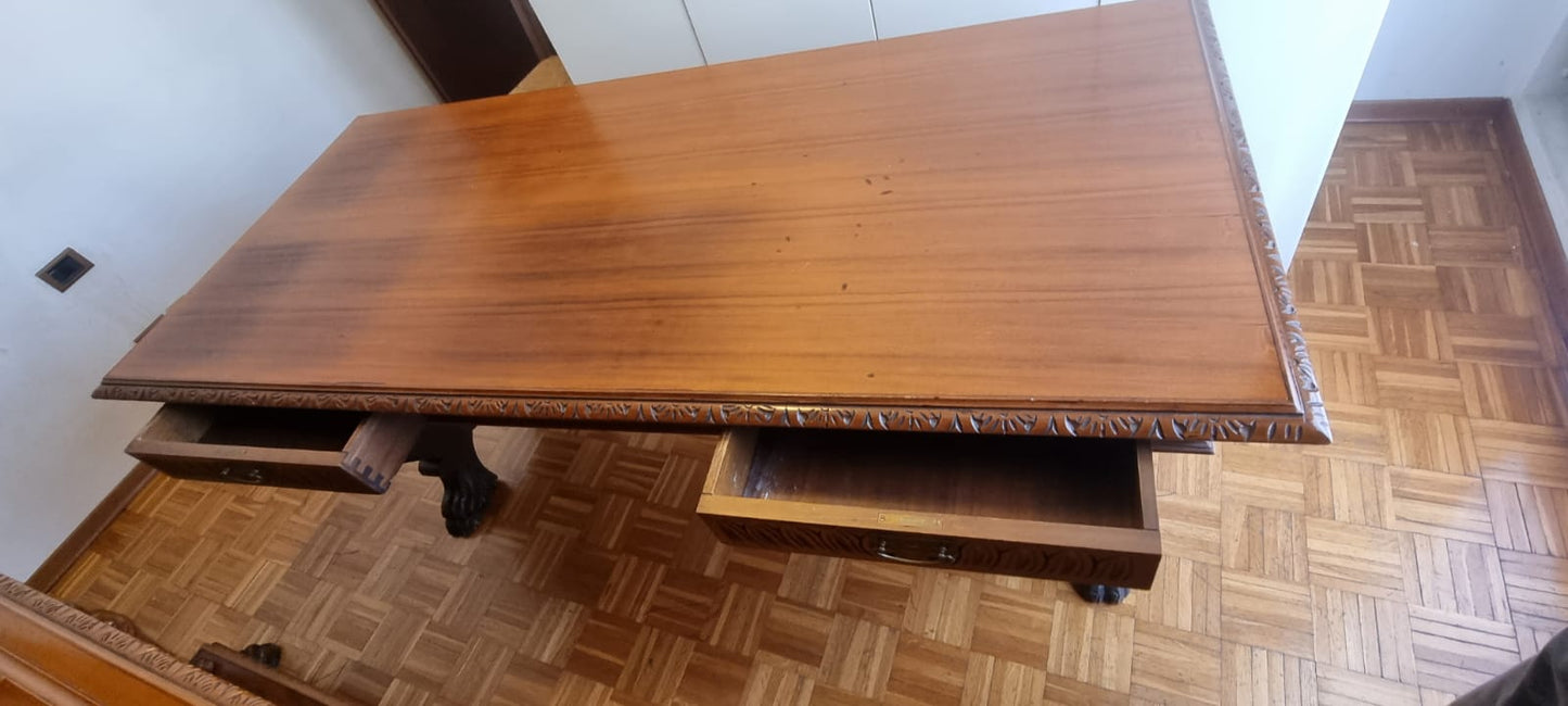 Studio Notarile Meta' 900 con Libreria a 5 Ante