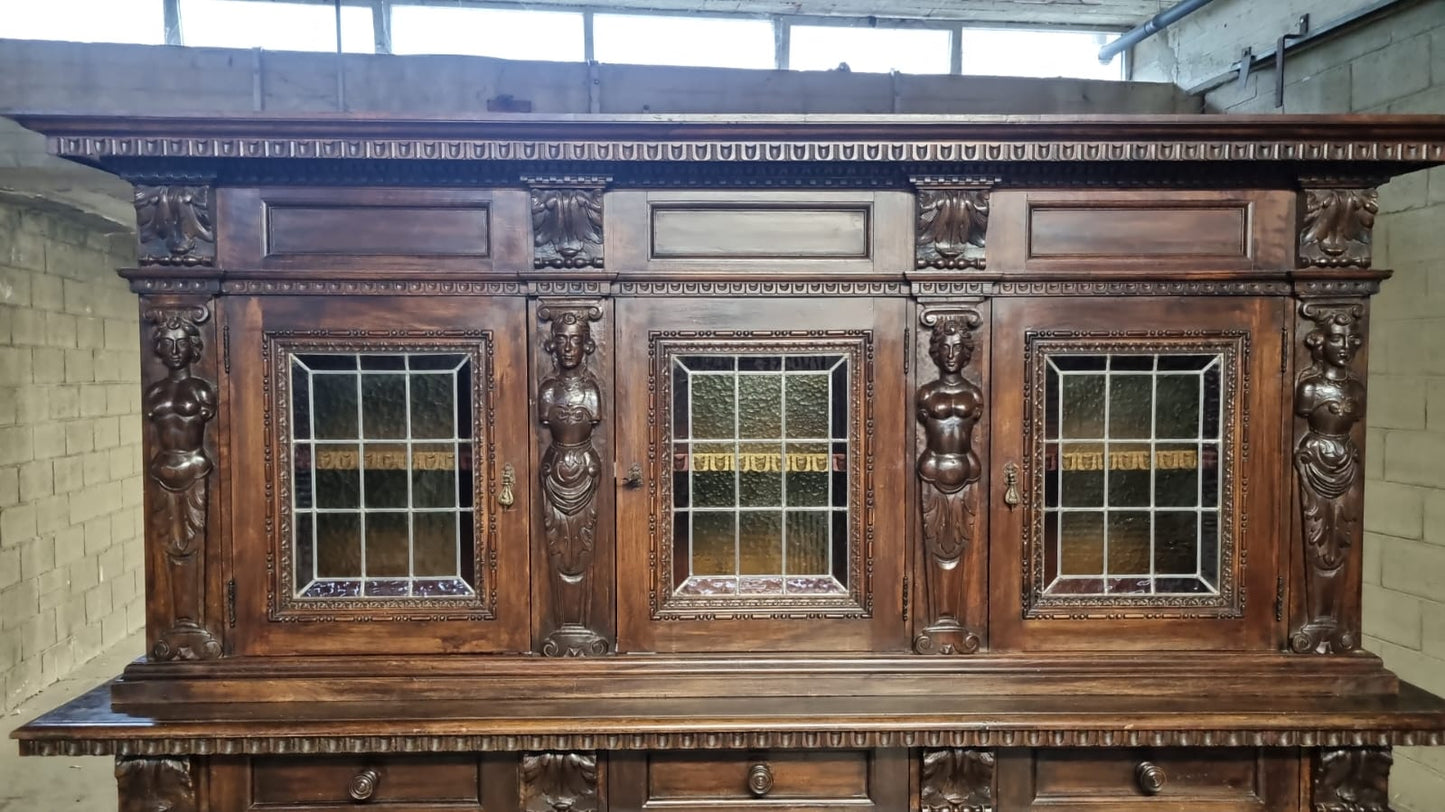 Credenza Doppio Corpo Rinascimento Rinascimentale Inizi 900