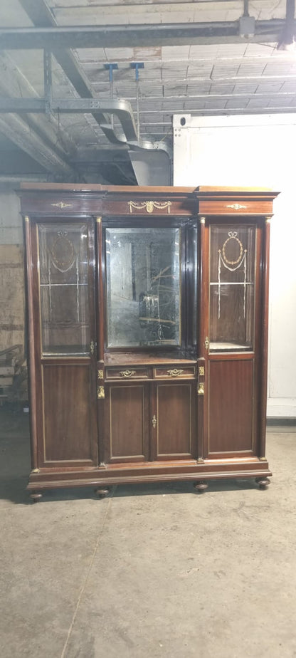 Credenza Vetrina Libreria Impero Fine 800. Necessita di Restauro