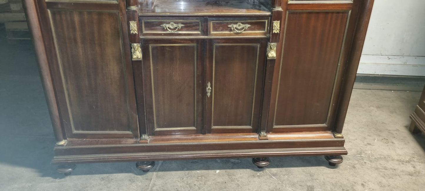 Credenza Vetrina Libreria Impero Fine 800. Necessita di Restauro