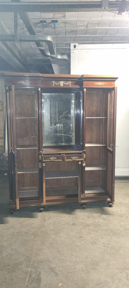 Credenza Vetrina Libreria Impero Fine 800. Necessita di Restauro