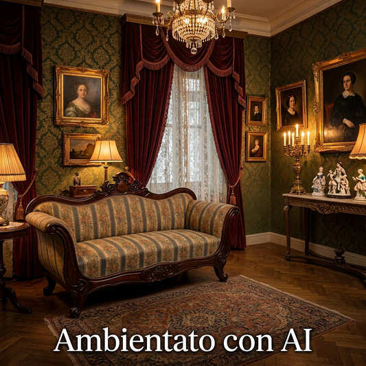 Divano a Barca Luigi Filippo Meta' 800 Minimo Restauro