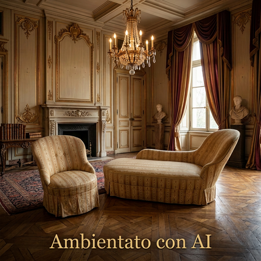 Antica Dormouse con Poltrona Inizi 900 Minimo Restauro I