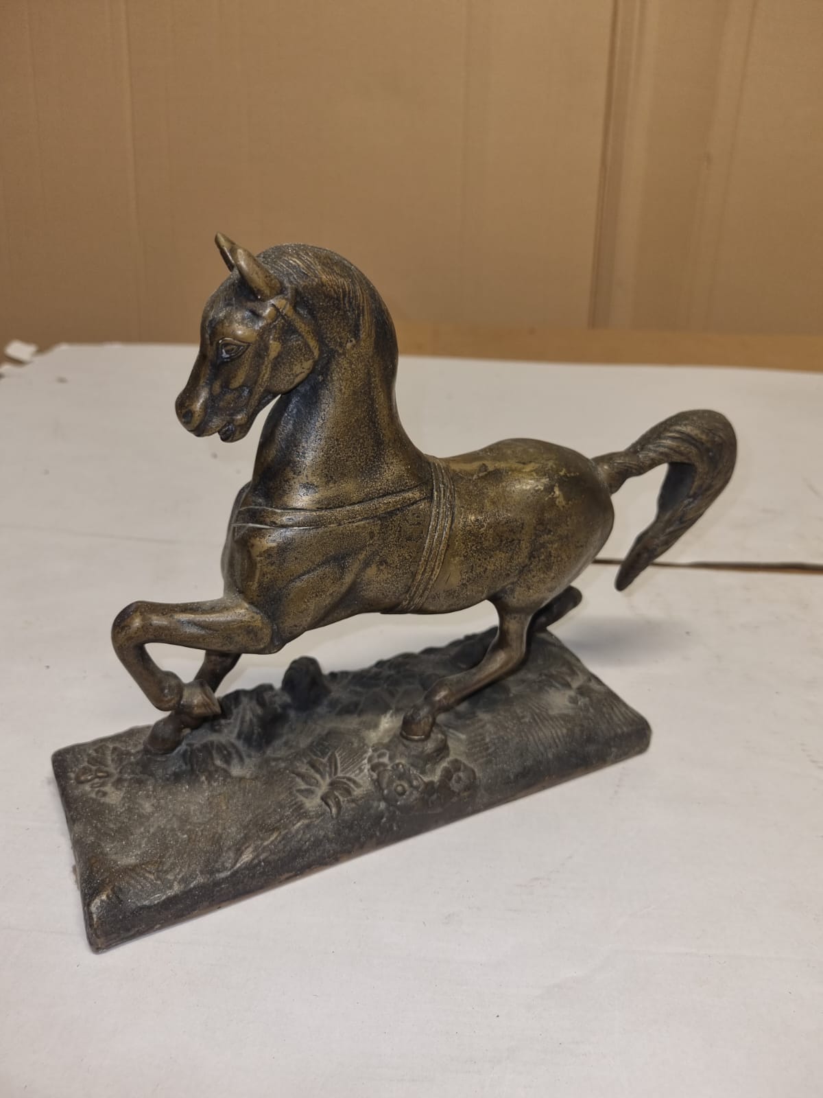 Statuina Cavallo in Bronzo Antico