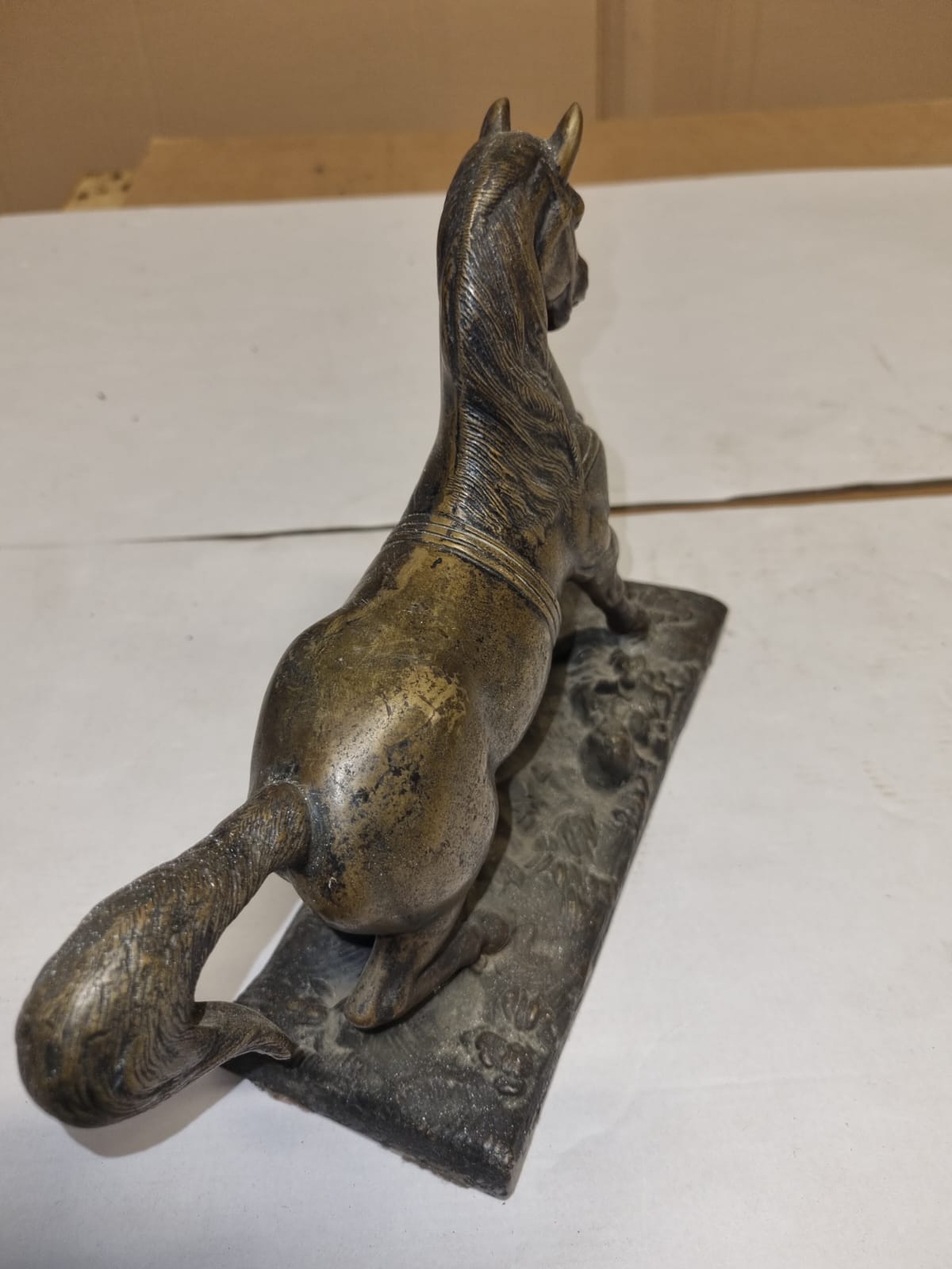 Statuina Cavallo in Bronzo Antico