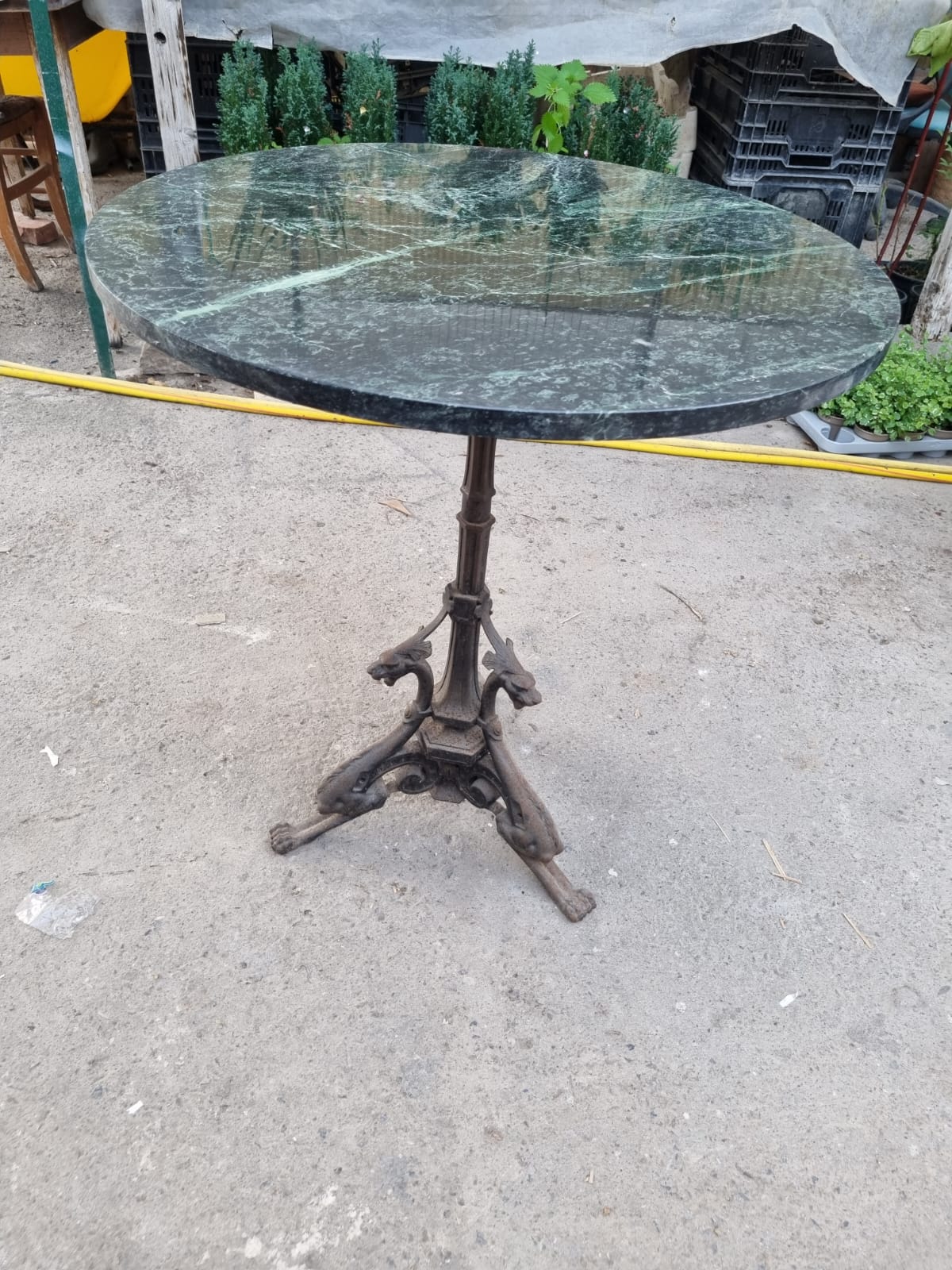 Tavolo Da Giardino in Ferro Battuto Inizi 900