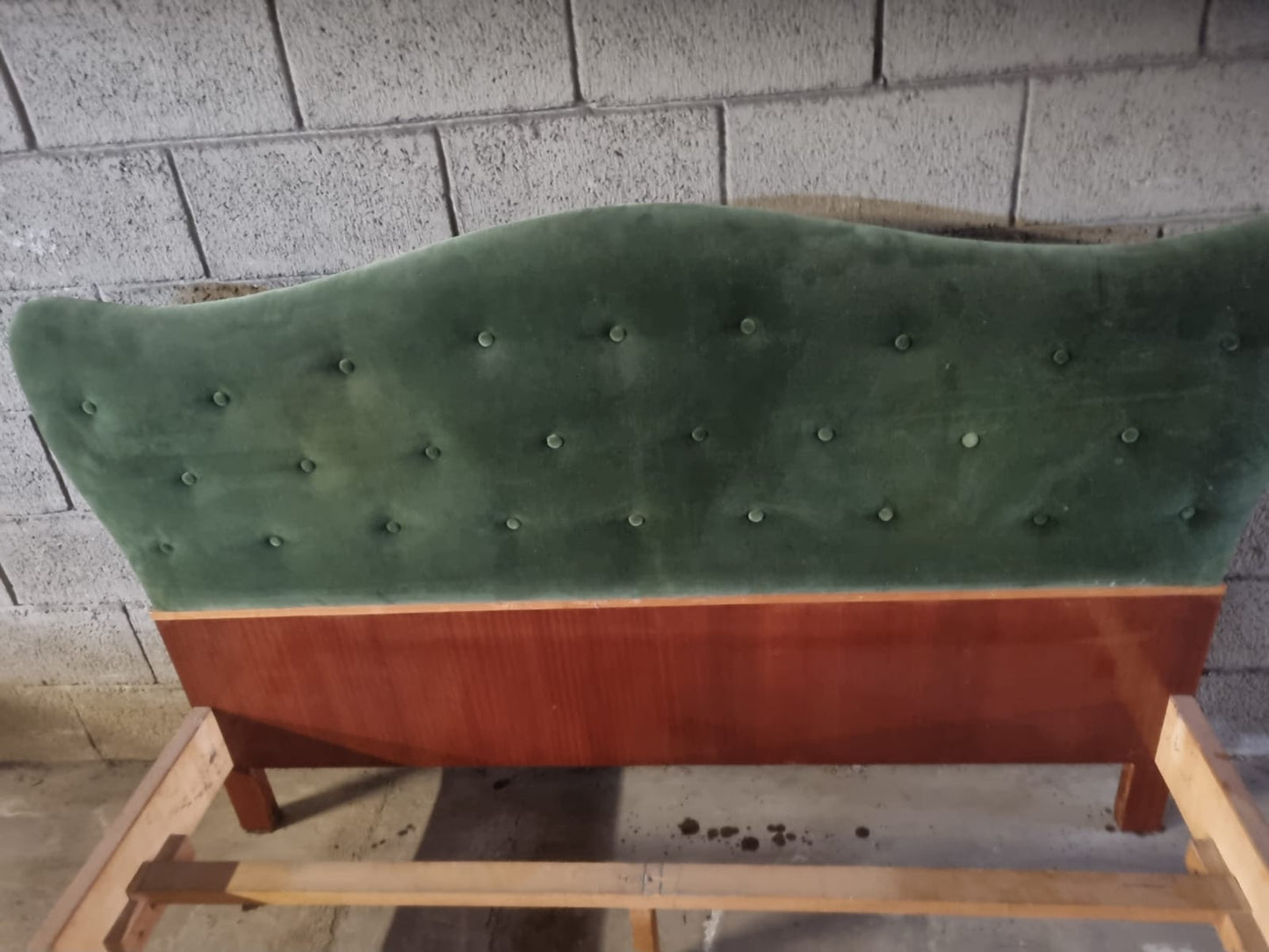 Letto Matrimoniale Stile Decò Anni 70 Vintage