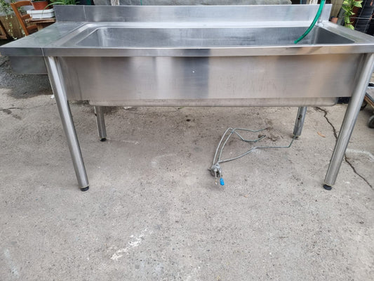 Grande Lavandino in Acciaio Professionale Usato lungo 180cm