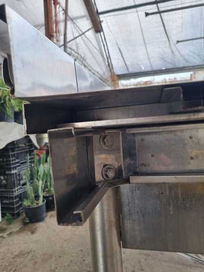 Grande Lavandino in Acciaio Professionale Usato lungo 180cm