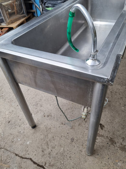 Grande Lavandino in Acciaio Professionale Usato lungo 180cm