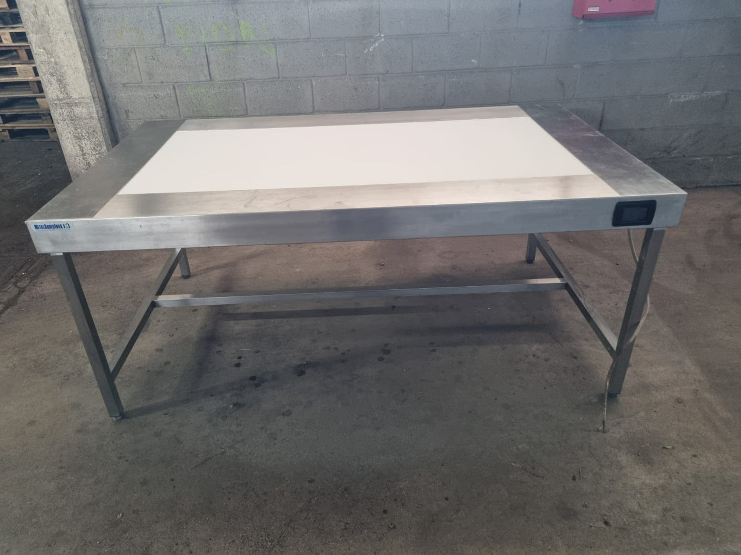 Tavolo in Acciaio con Negativoscopio usato