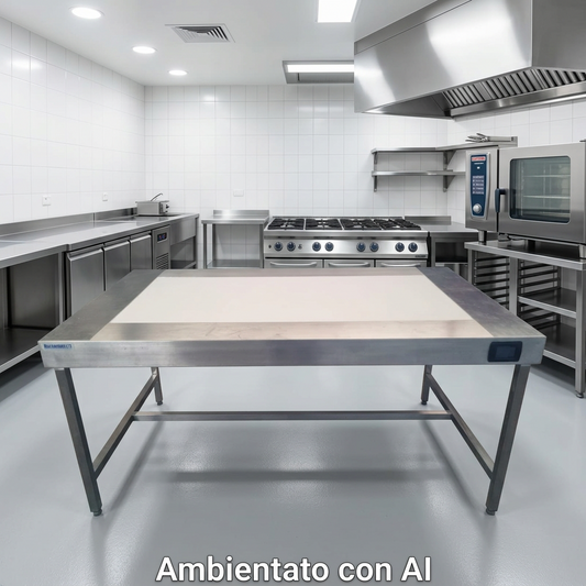 Tavolo in Acciaio con Negativoscopio usato
