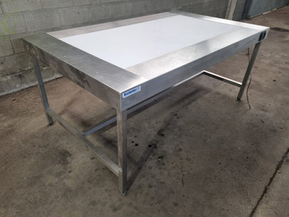 Tavolo in Acciaio con Negativoscopio usato