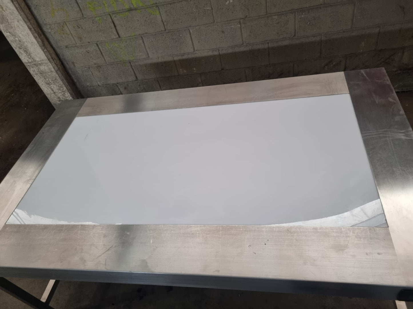 Tavolo in Acciaio con Negativoscopio usato