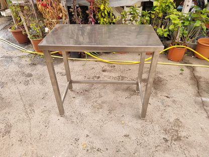 Tavolo in Acciaio usato Professionale Lungo 90cm