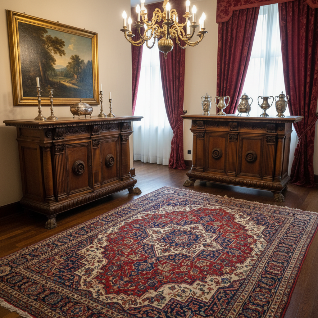 Coppia di Credenza Rinascimento Rinascimentale Inizii 900 da Restaurare