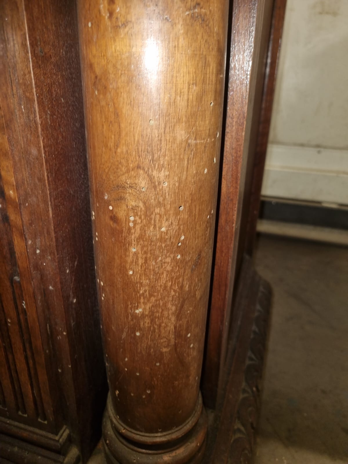 Coppia di Credenza Rinascimento Rinascimentale Inizii 900 da Restaurare