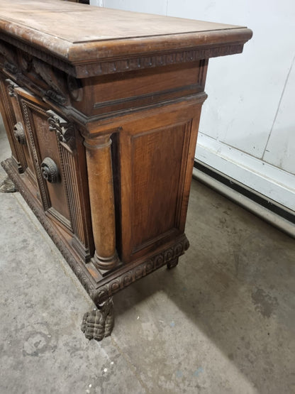 Coppia di Credenza Rinascimento Rinascimentale Inizii 900 da Restaurare