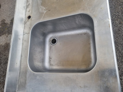 Lavandino in Acciaio Professionale Usato Marca AngeloPo Lungo 200cm