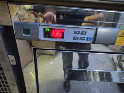 Banco Frigorifero Professionale in Acciaio Usato 154 cm