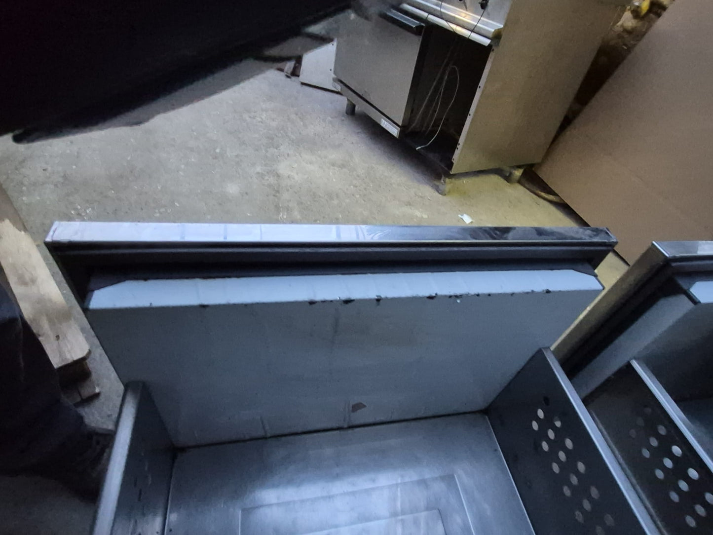 Banco Frigorifero Professionale in Acciaio Usato 154 cm